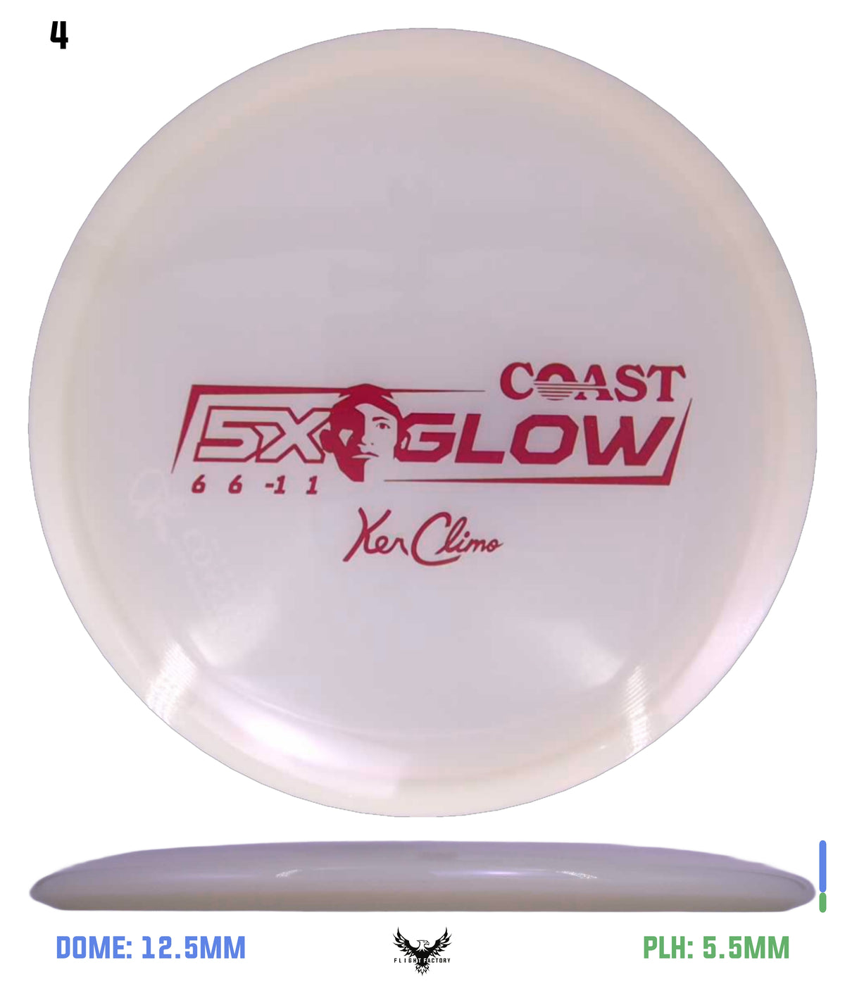 Climo Disc Golf Coast Maroon 178.0g