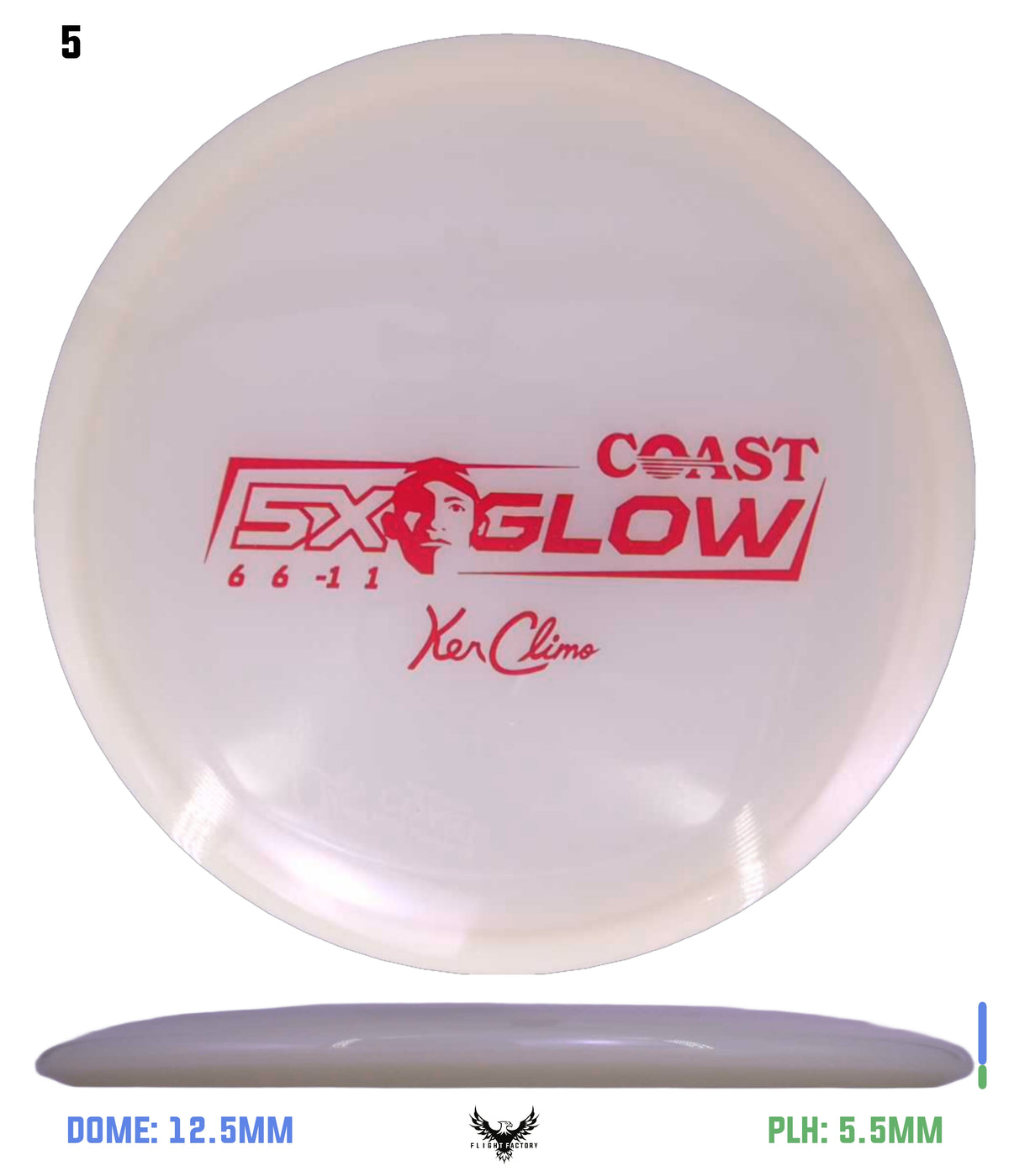 Climo Disc Golf Coast Red 178.4g