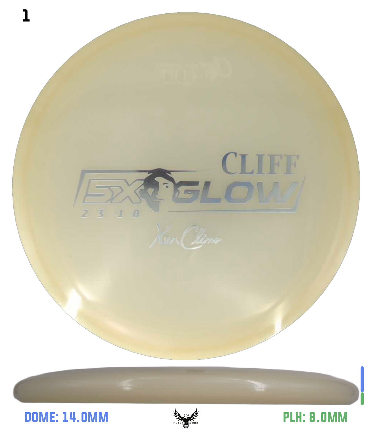 Climo Disc Golf 5x Glow Cliff
