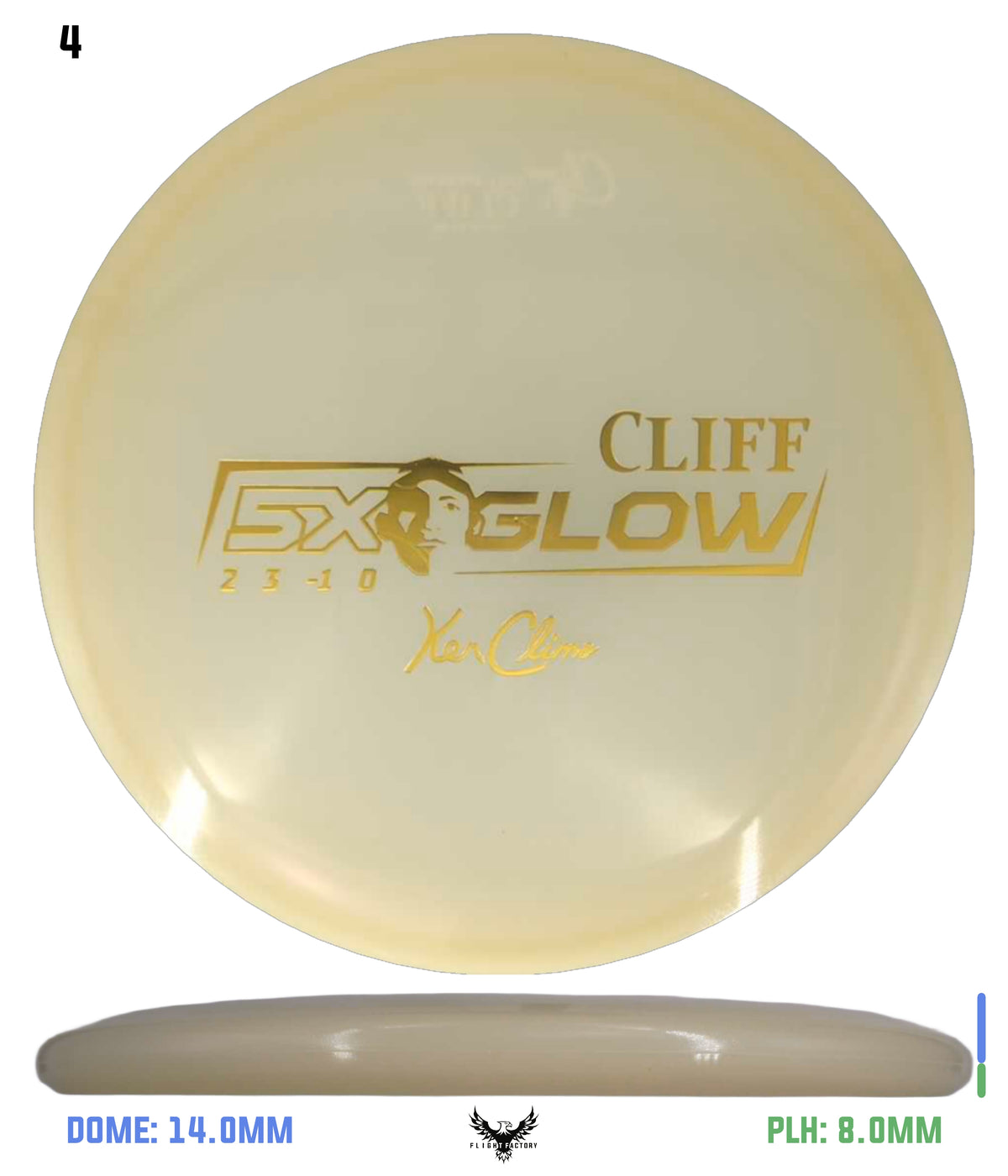 Climo Disc Golf 5x Glow Cliff