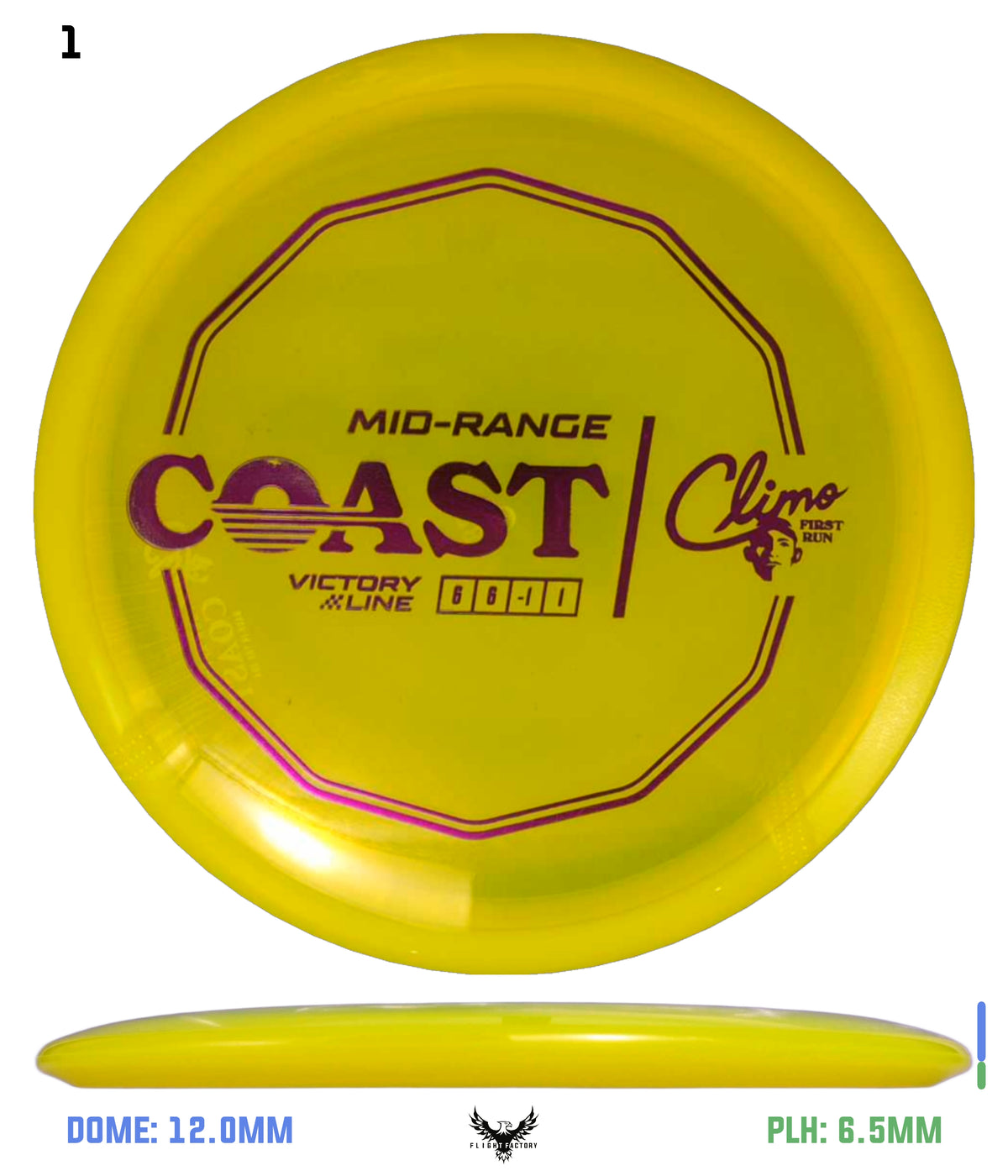 Climo Disc Golf First Run Victory Line Coast