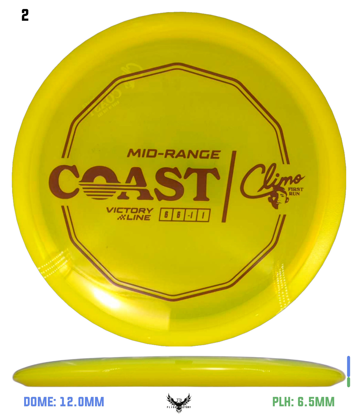 Climo Disc Golf First Run Victory Line Coast