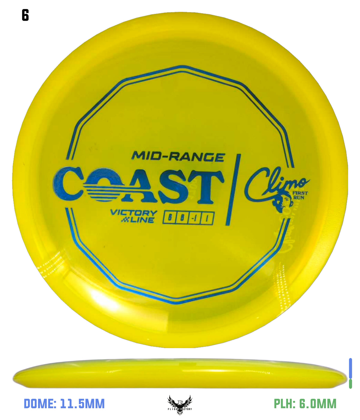 Climo Disc Golf First Run Victory Line Coast