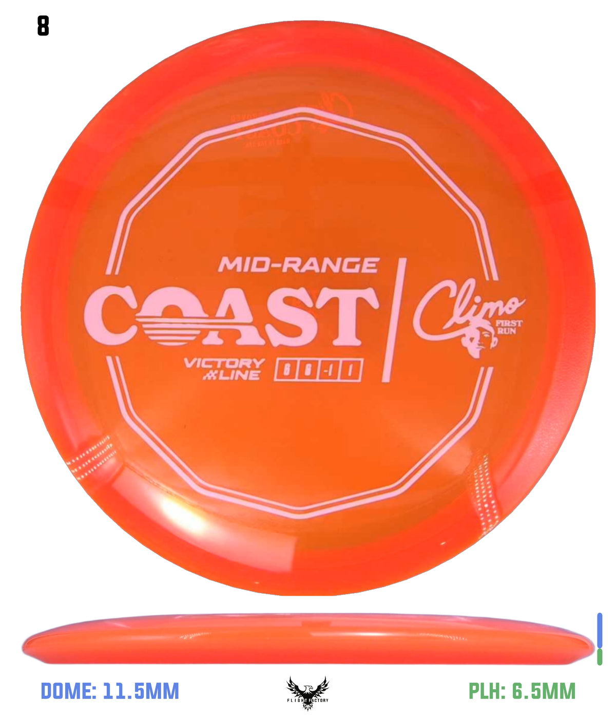 Climo Disc Golf First Run Victory Line Coast