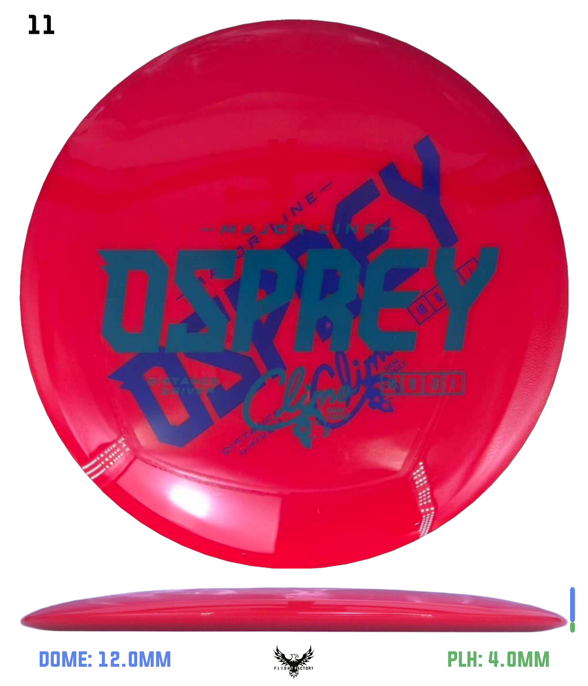 Climo Disc Golf Major Line Osprey - Misprints