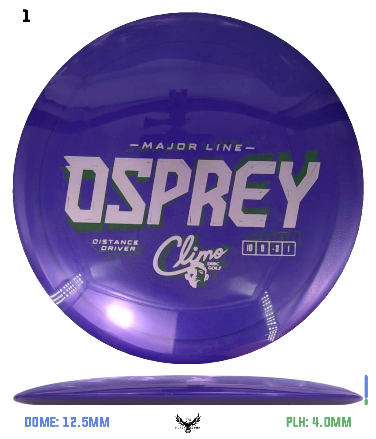 Climo Disc Golf Major Line Osprey - Misprints
