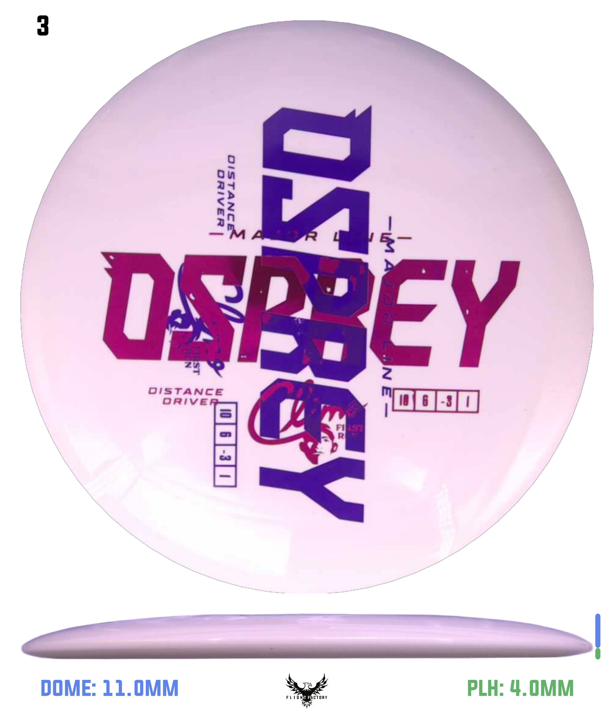 Climo Disc Golf Major Line Osprey - Misprints