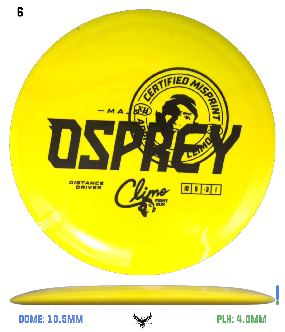 Climo Disc Golf Major Line Osprey - Misprints