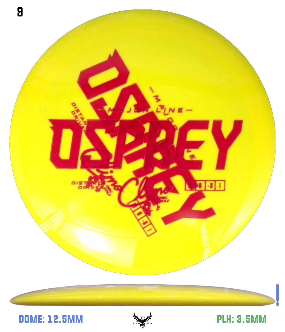 Climo Disc Golf Major Line Osprey - Misprints