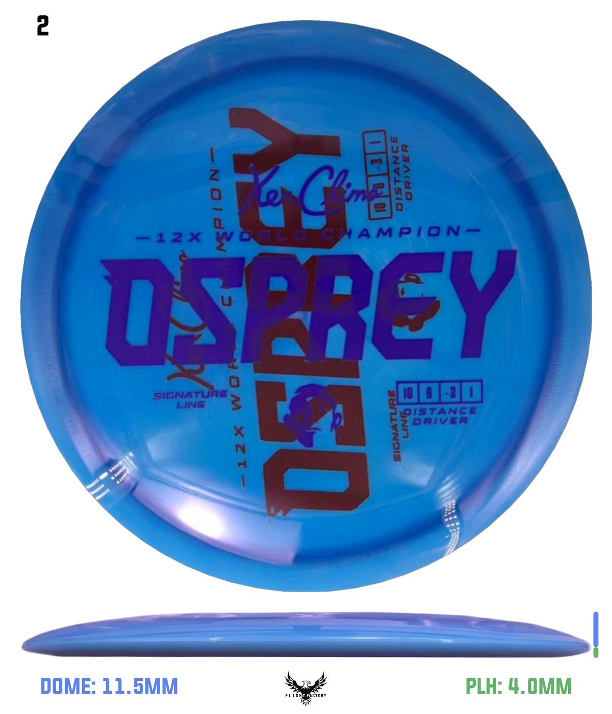 Climo Disc Golf Signature Line Osprey - Misprints