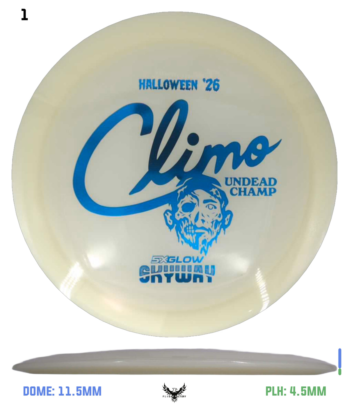 Climo Disc Golf Creature Feature 5x Glow Skyway