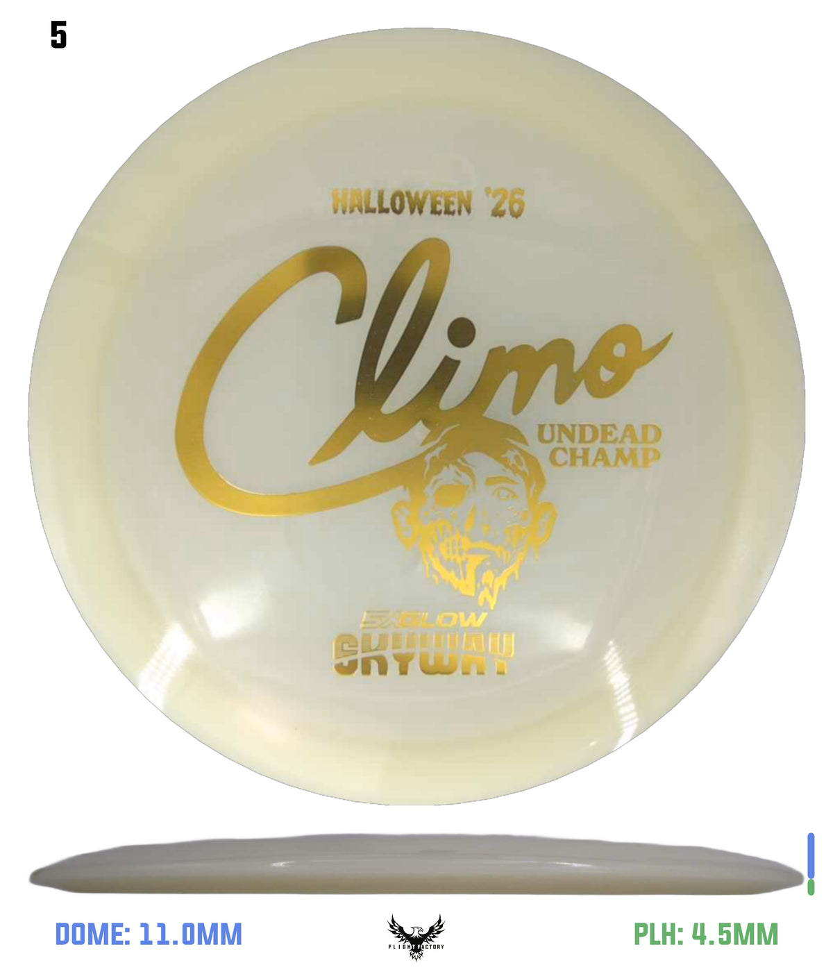 Climo Disc Golf Creature Feature 5x Glow Skyway