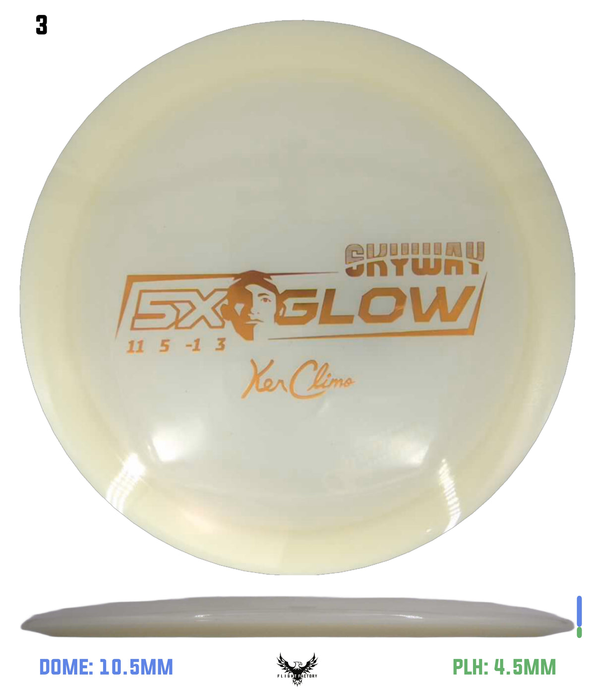 Climo Disc Golf 5x Glow Skyway
