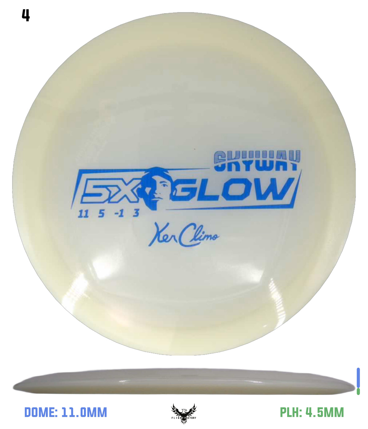 Climo Disc Golf 5x Glow Skyway