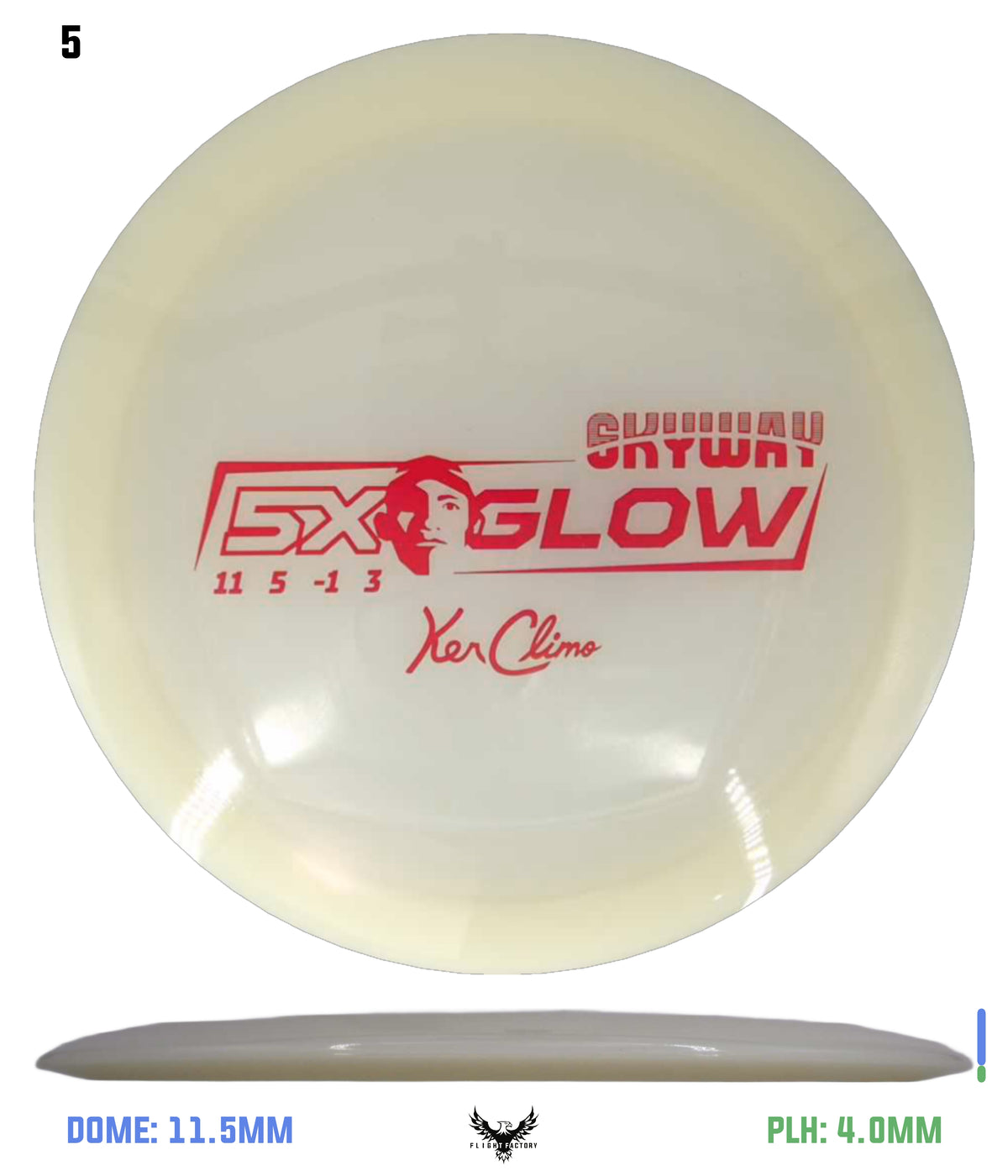 Climo Disc Golf 5x Glow Skyway