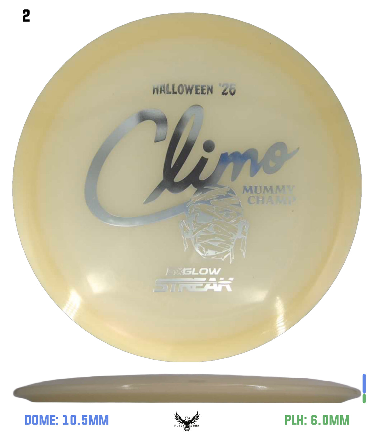 Climo Disc Golf Creature Feature 5x Glow Streak