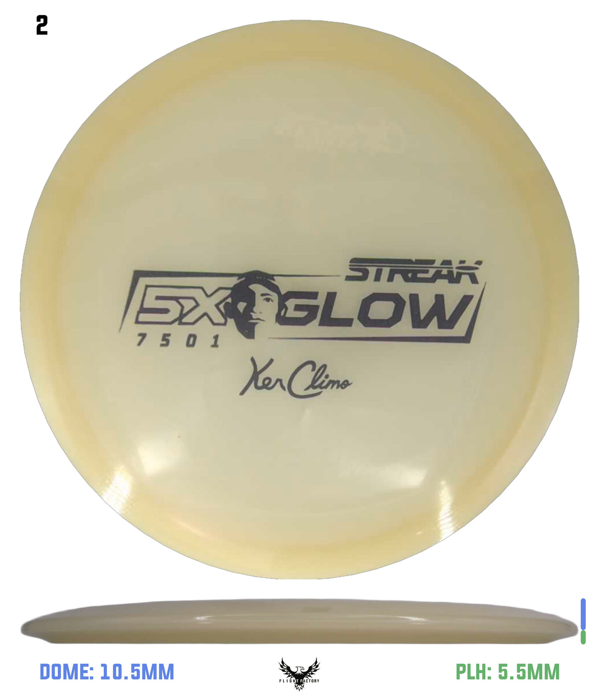 Climo Disc Golf 5x Glow Streak