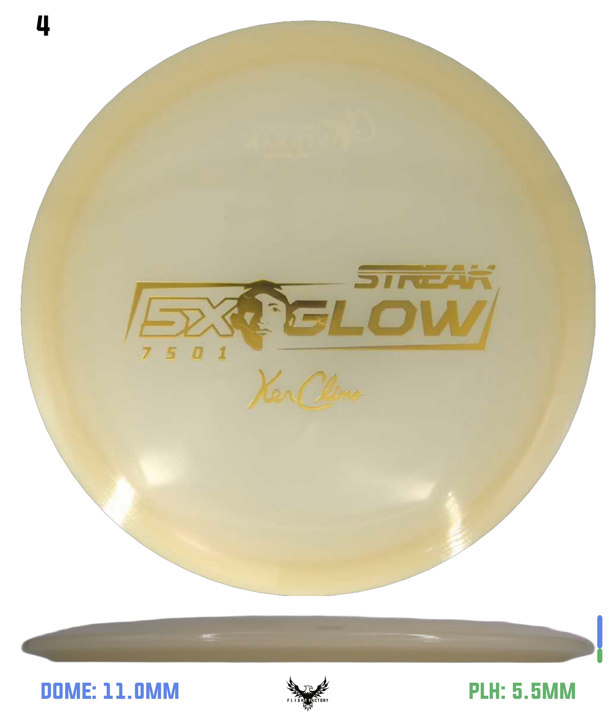 Climo Disc Golf 5x Glow Streak