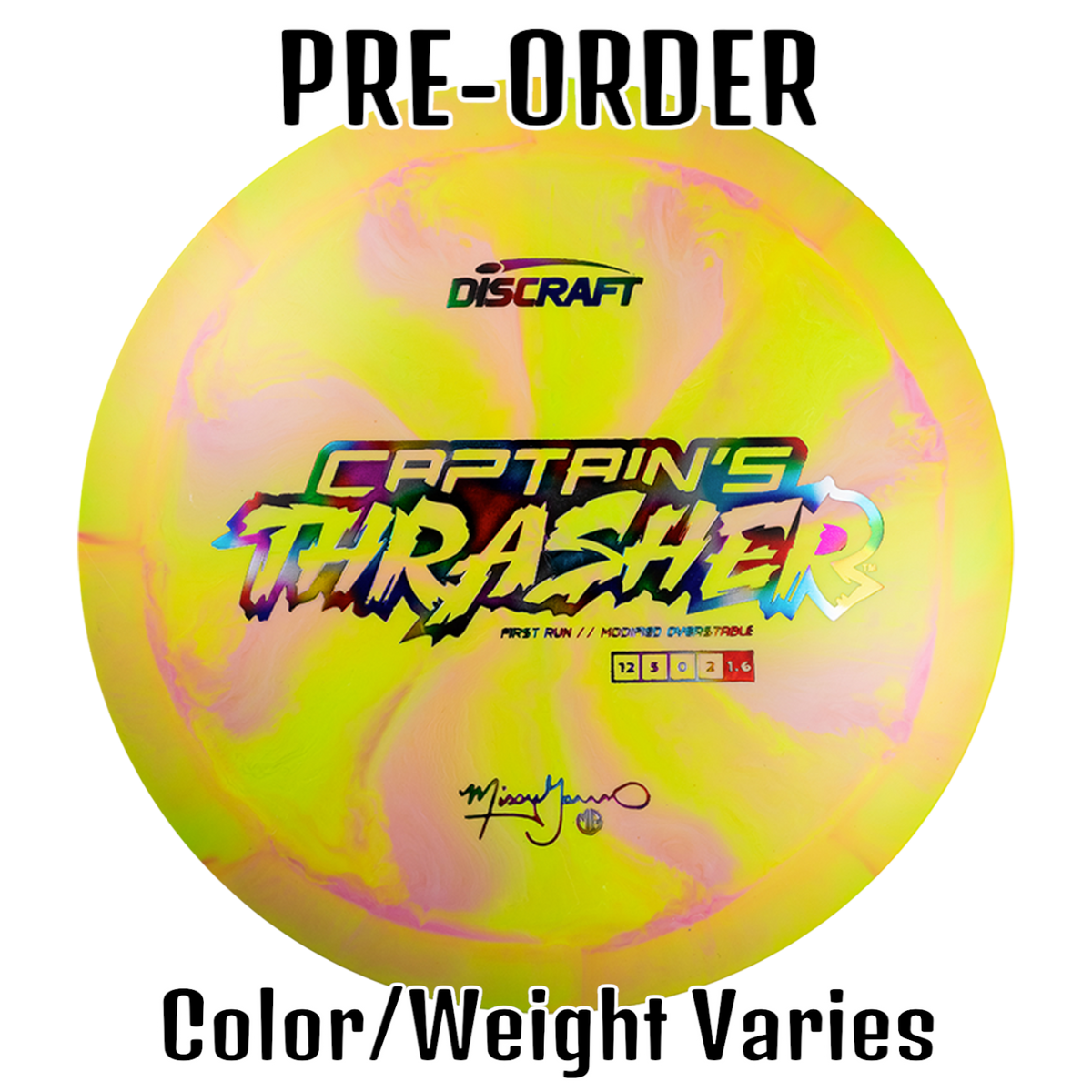 Discraft Missy Gannon 2024 ESP Captain&#39;s Thrasher - First Run