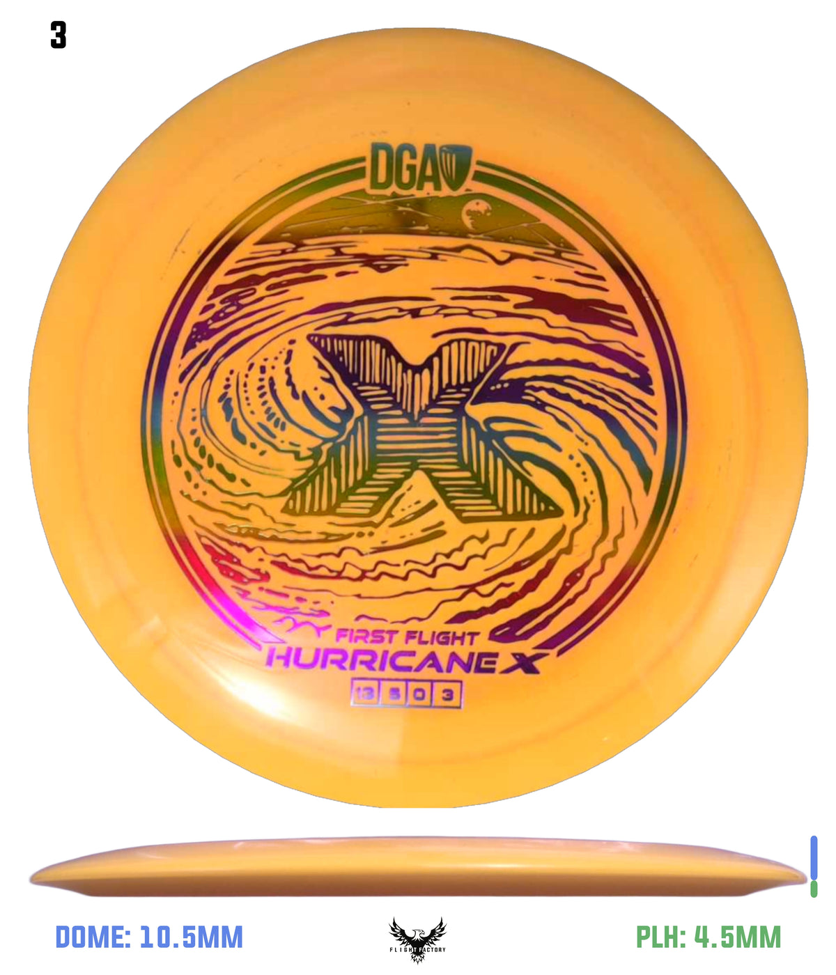 DGA First Flight LE Swirl Hurricane X