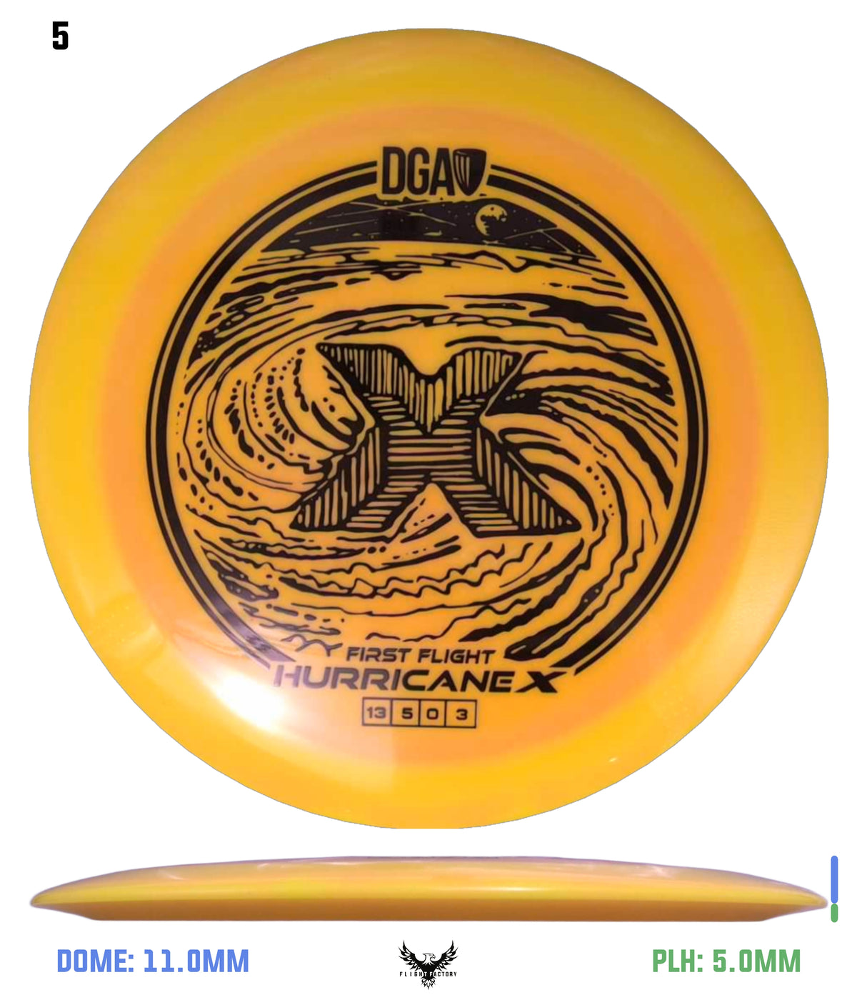 DGA First Flight LE Swirl Hurricane X