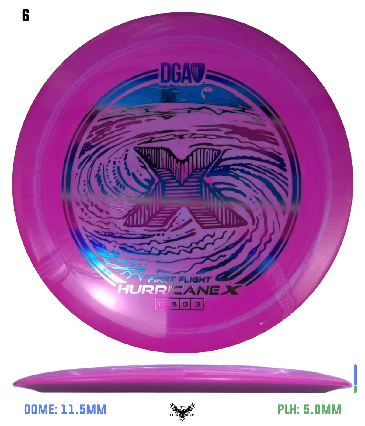 DGA First Flight LE Swirl Hurricane X