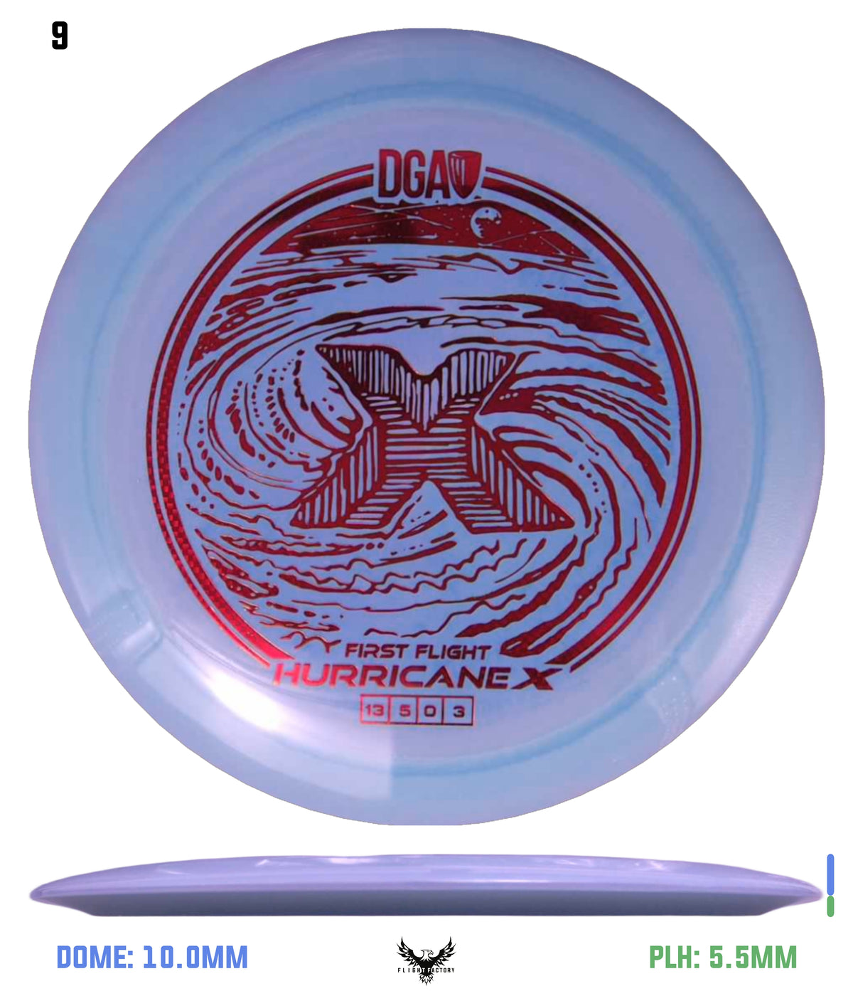 DGA First Flight LE Swirl Hurricane X