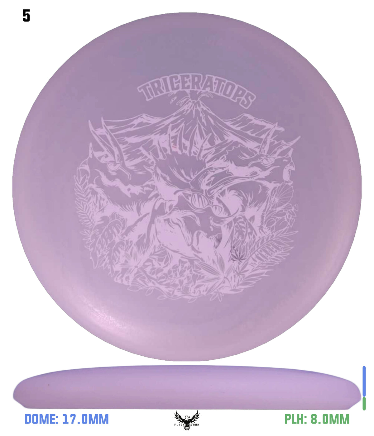 Dino Discs Eggshell Glow Triceratops - Special Edition