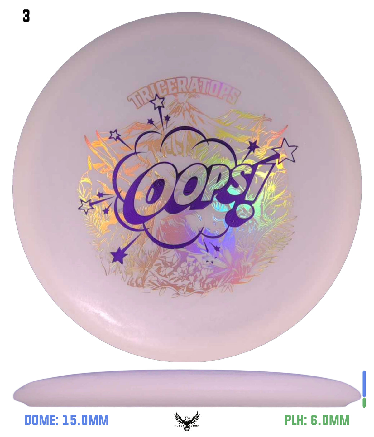 Dino Discs Eggshell Glow Stegosaurus - Misprints