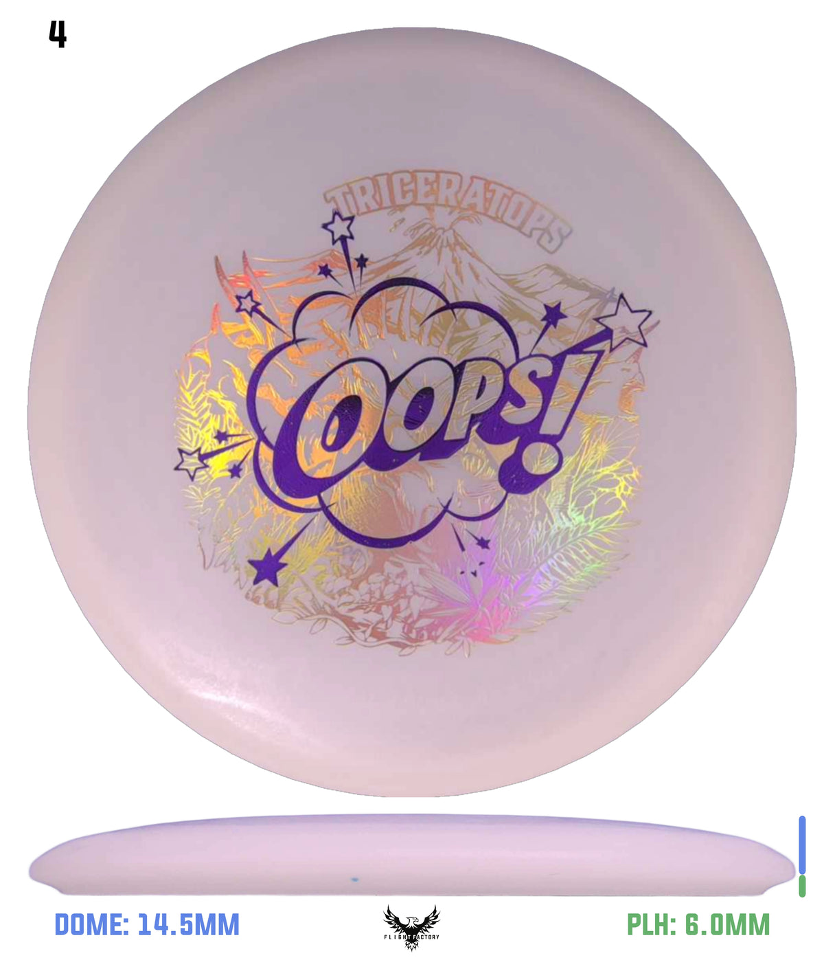 Dino Discs Eggshell Glow Stegosaurus - Misprints