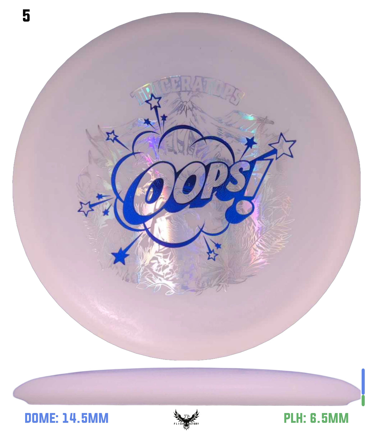 Dino Discs Eggshell Glow Stegosaurus - Misprints