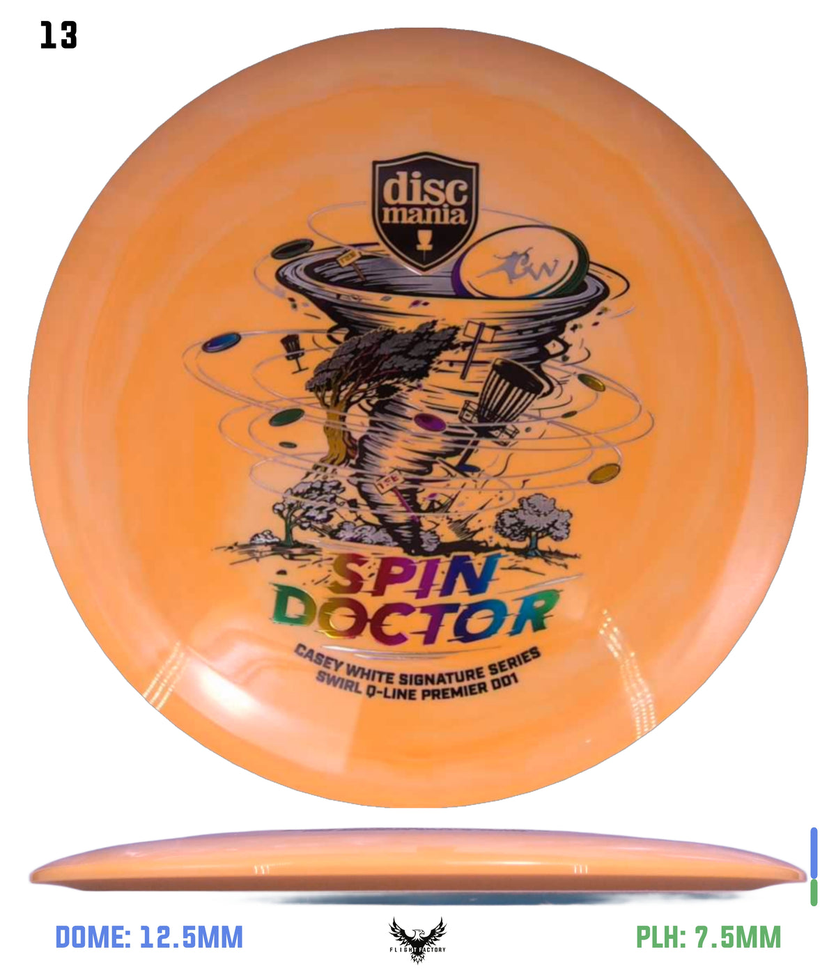 Discmania Spin Doctor - Casey White Signature Series Swirl Q-Line Premier DD1