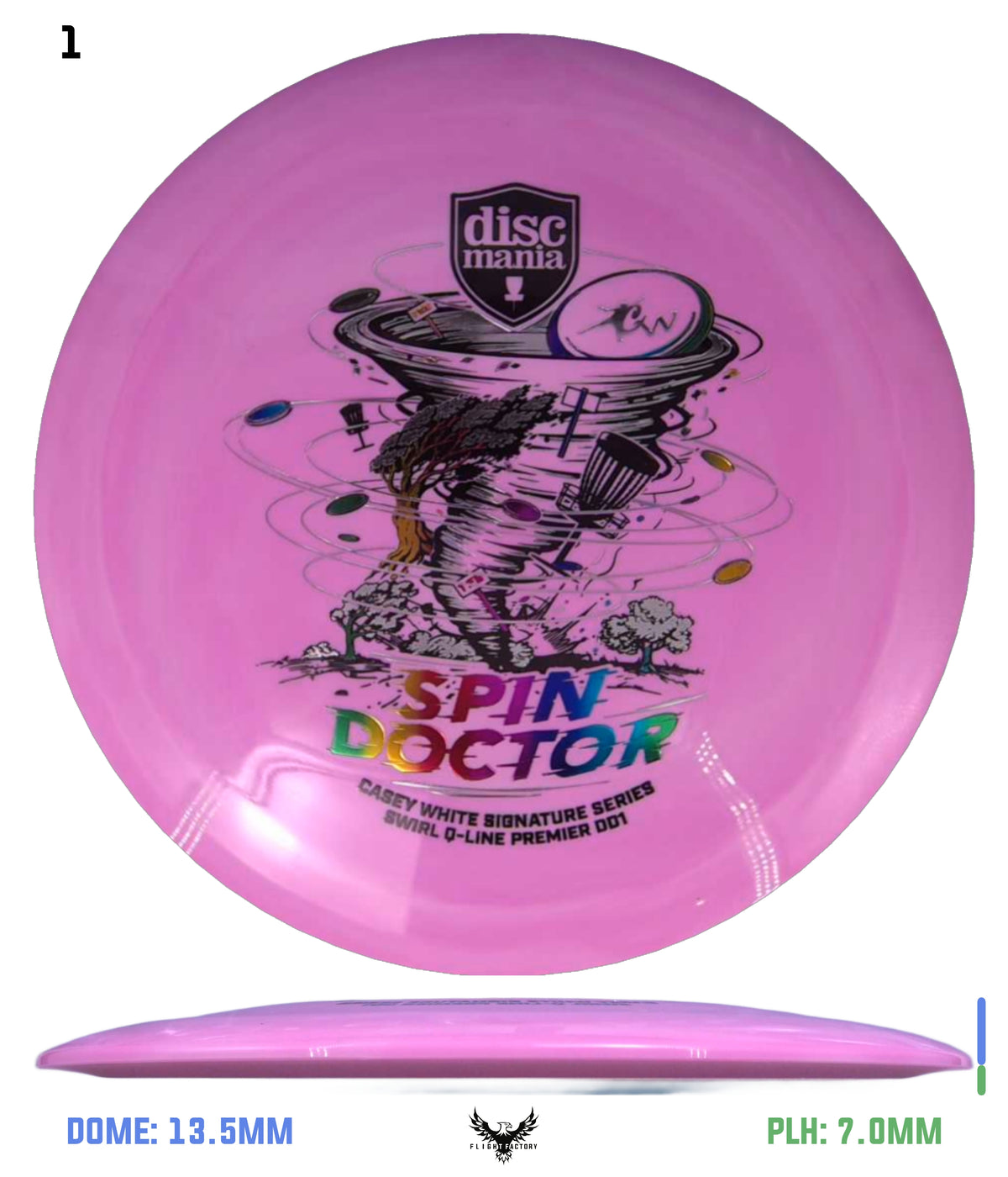 Discmania Spin Doctor - Casey White Signature Series Swirl Q-Line Premier DD1
