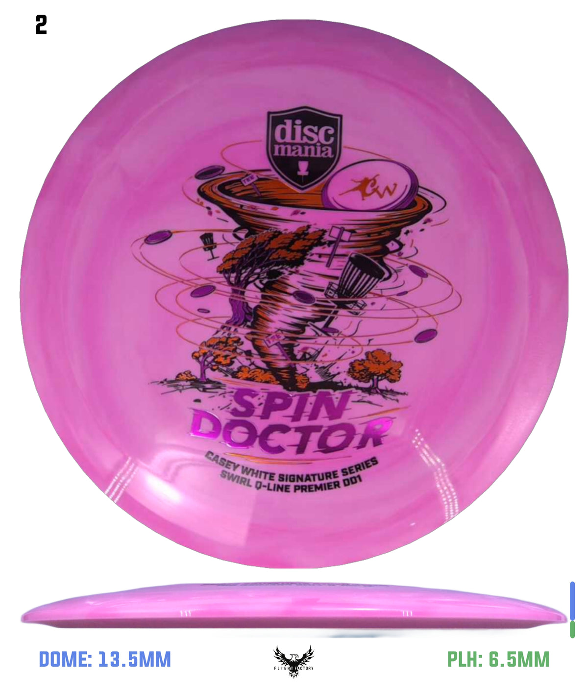 Discmania Spin Doctor - Casey White Signature Series Swirl Q-Line Premier DD1