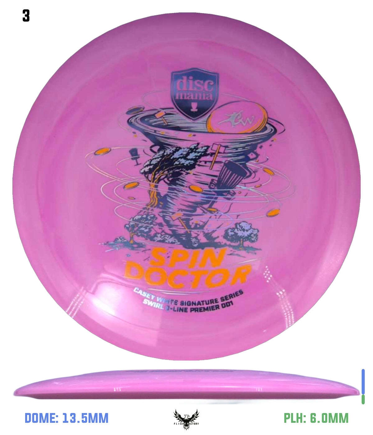 Discmania Spin Doctor - Casey White Signature Series Swirl Q-Line Premier DD1