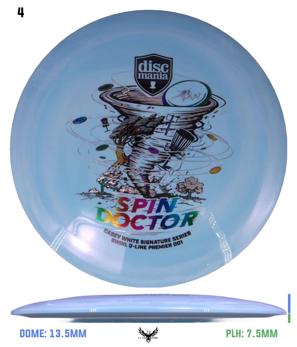Discmania Spin Doctor - Casey White Signature Series Swirl Q-Line Premier DD1
