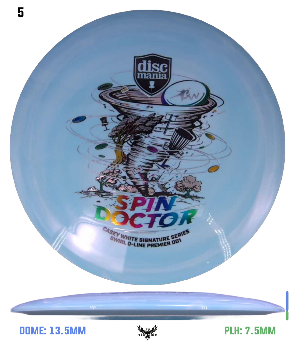 Discmania Spin Doctor - Casey White Signature Series Swirl Q-Line Premier DD1