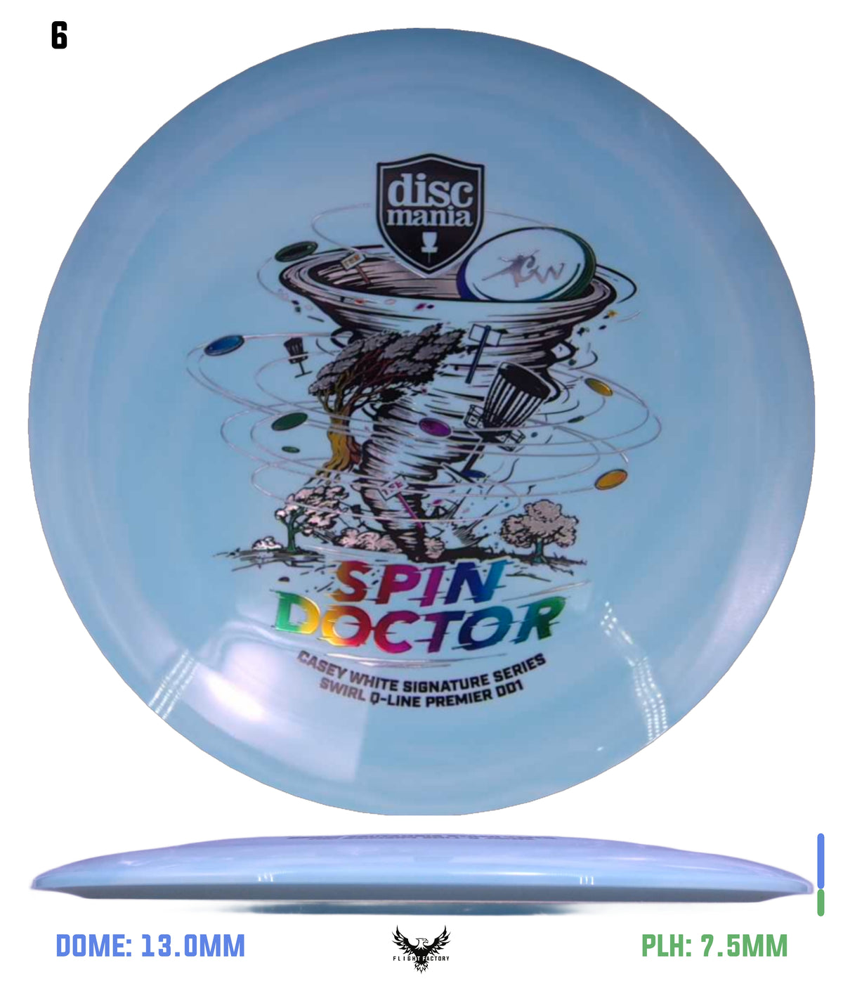 Discmania Spin Doctor - Casey White Signature Series Swirl Q-Line Premier DD1