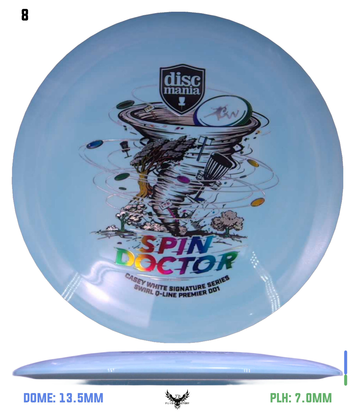 Discmania Spin Doctor - Casey White Signature Series Swirl Q-Line Premier DD1