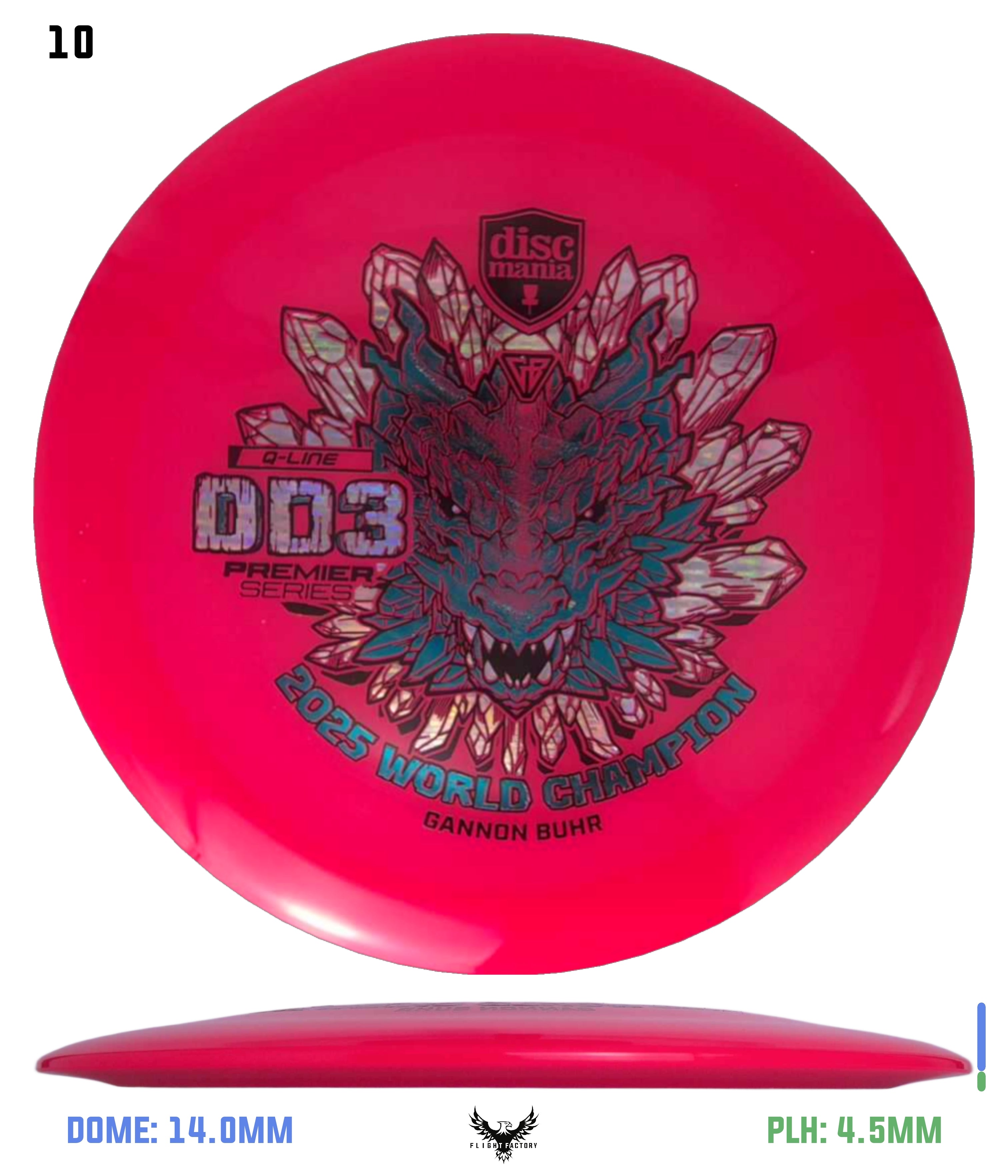 SERPENTINE GHOST INTERNATIONAL / 配布CD3種★ Discmania Q-Line DD3 Gannon Buhr Premier Series (2025 World
