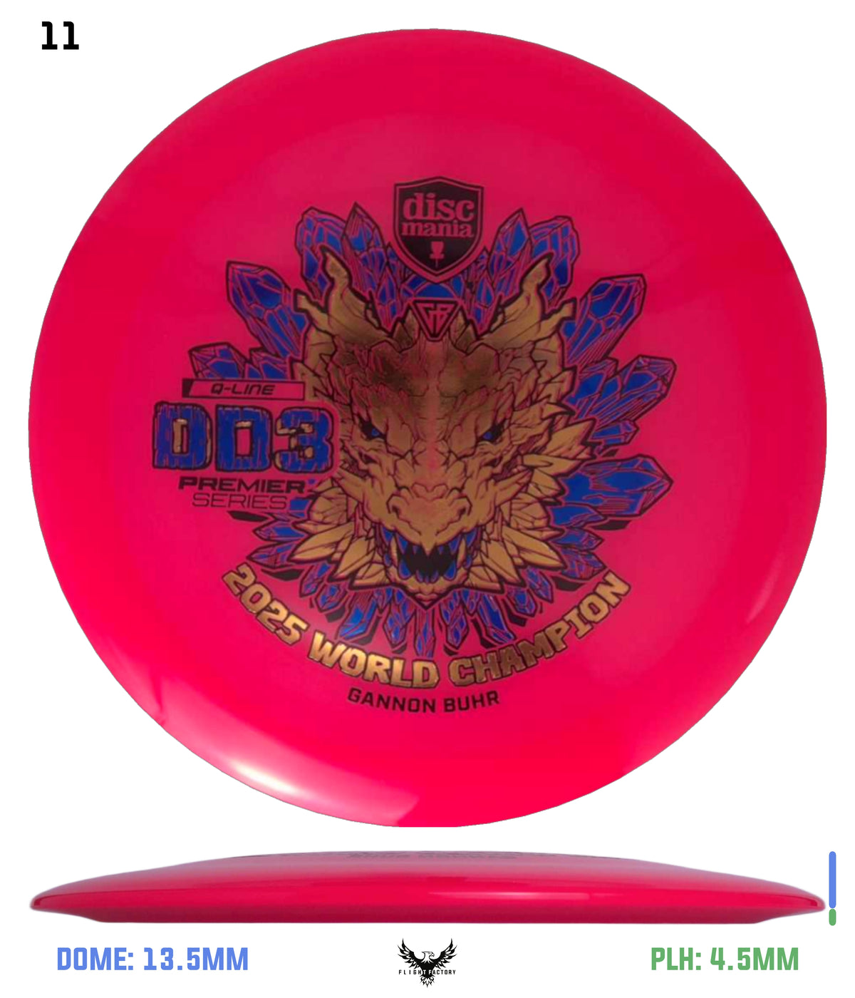 Discmania Gannon Buhr Premier Series Q-Line DD3 (2025 World Champion)