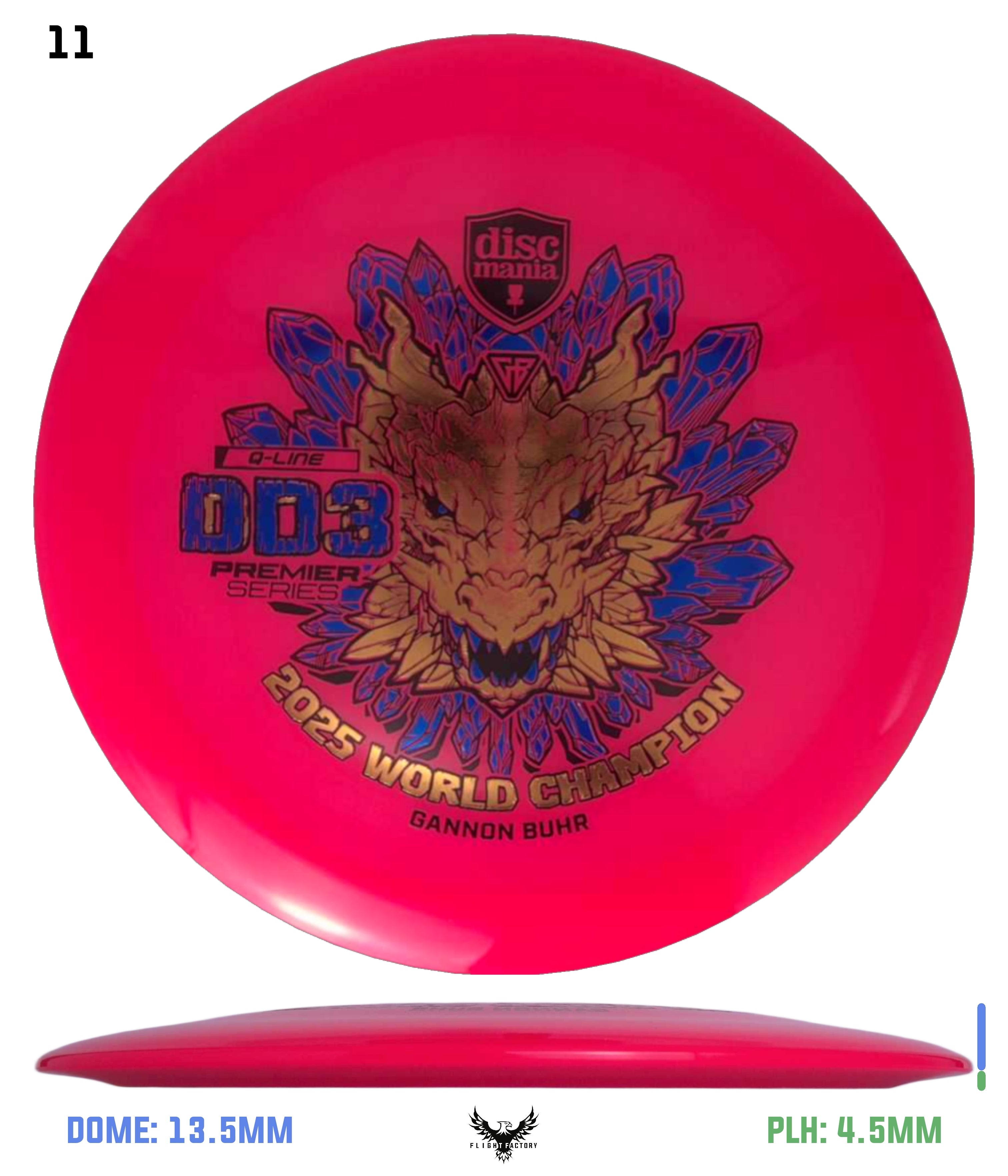 Discmania Gannon Buhr Premier Series Q-Line DD3 (2025 World