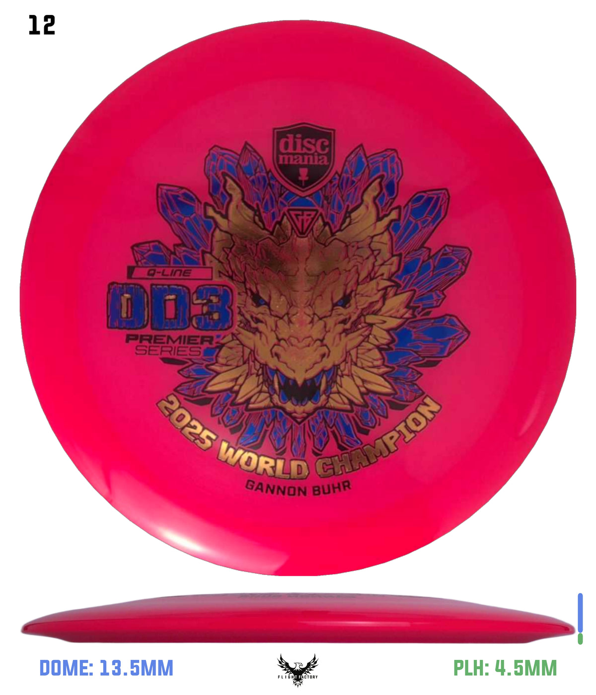 Discmania Gannon Buhr Premier Series Q-Line DD3 (2025 World Champion)