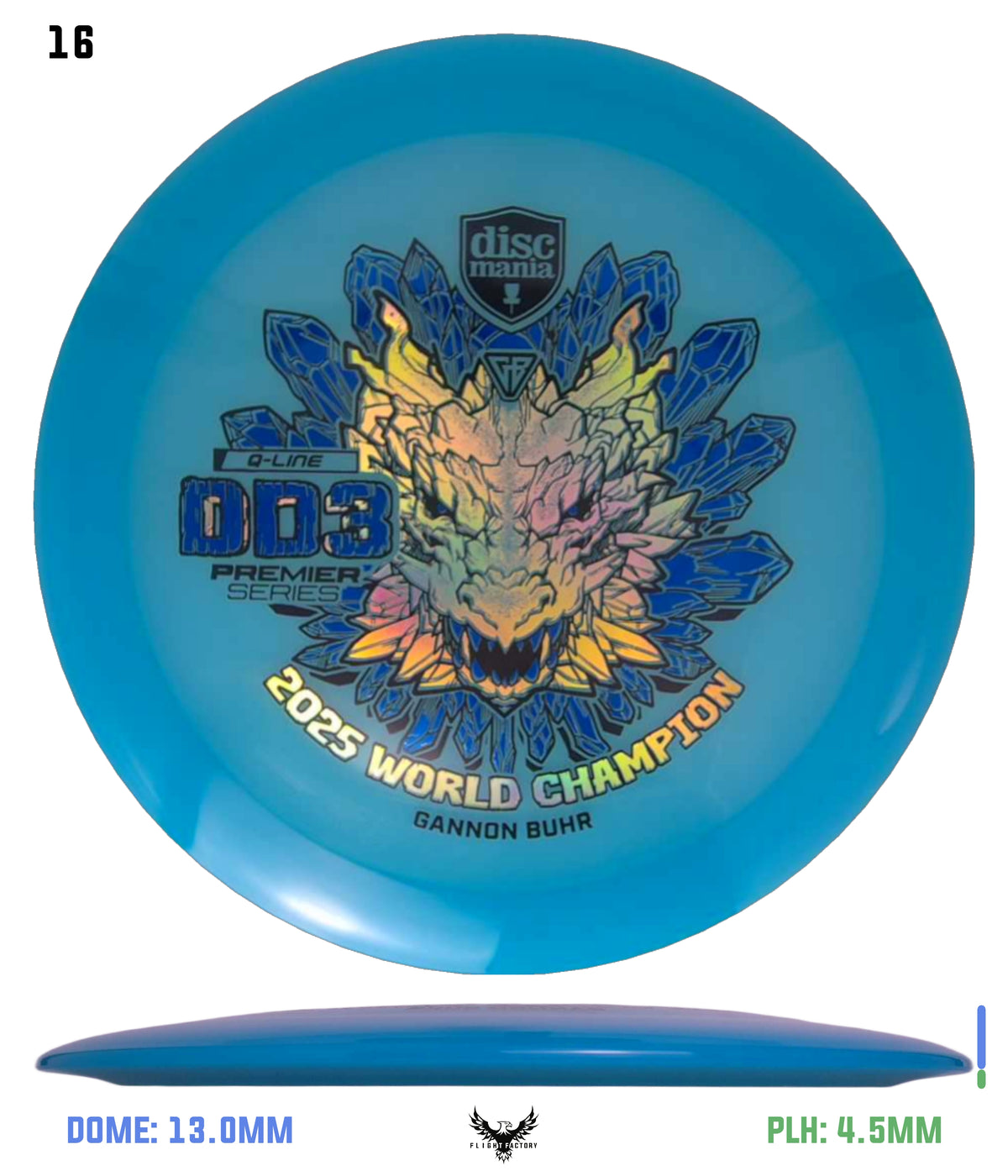 Discmania Gannon Buhr Premier Series Q-Line DD3 (2025 World Champion)