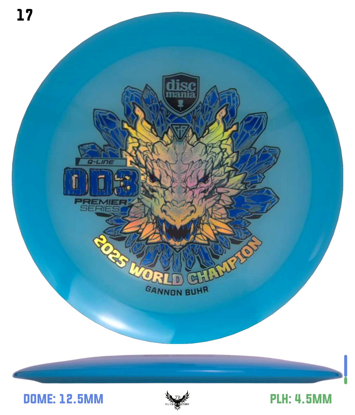 Discmania Gannon Buhr Premier Series Q-Line DD3 (2025 World Champion)