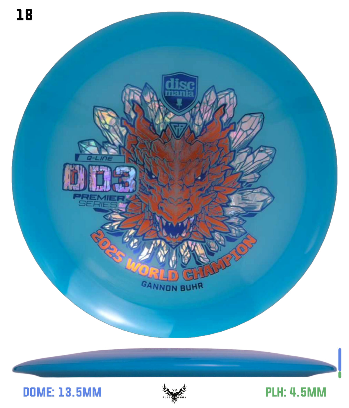 Discmania Gannon Buhr Premier Series Q-Line DD3 (2025 World Champion)