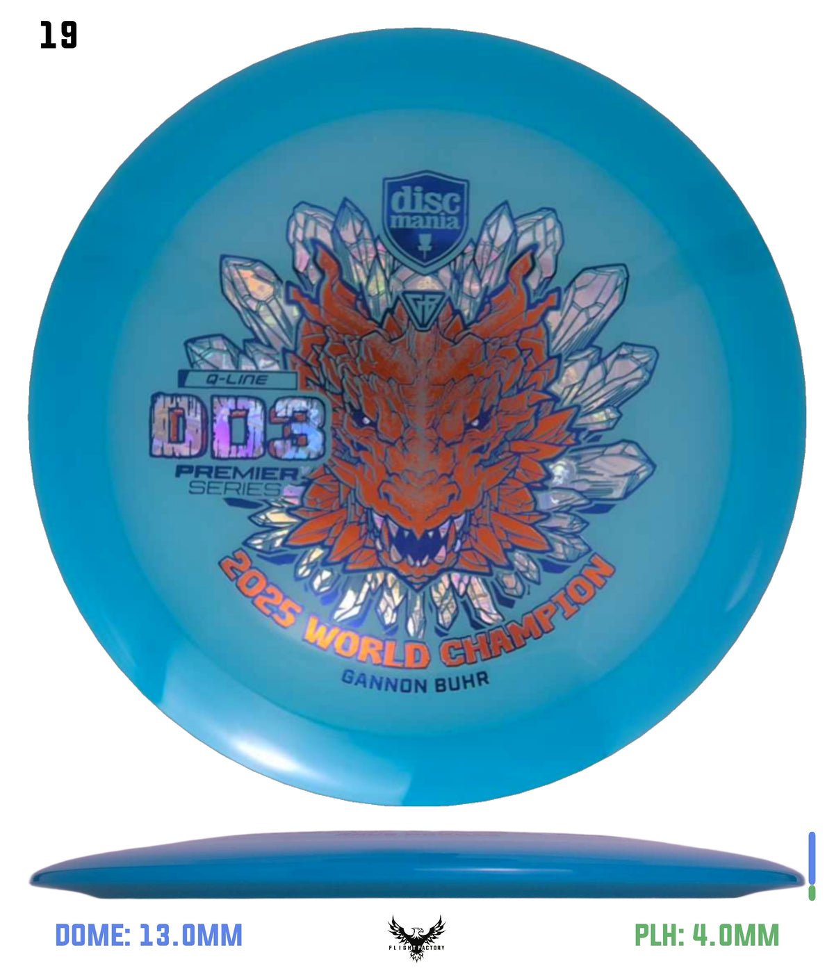 Discmania Gannon Buhr Premier Series Q-Line DD3 (2025 World Champion)