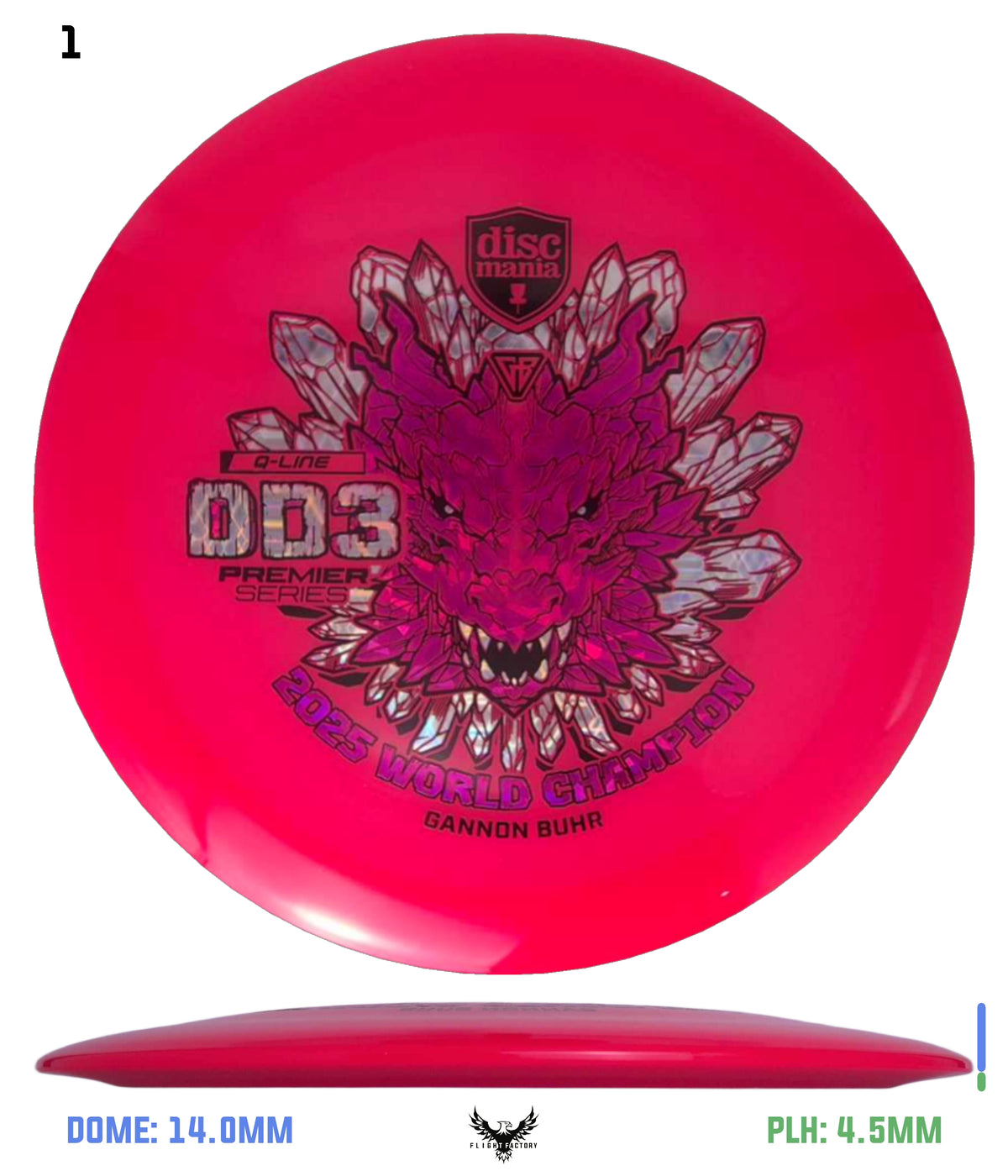 Discmania Gannon Buhr Premier Series Q-Line DD3 (2025 World Champion)