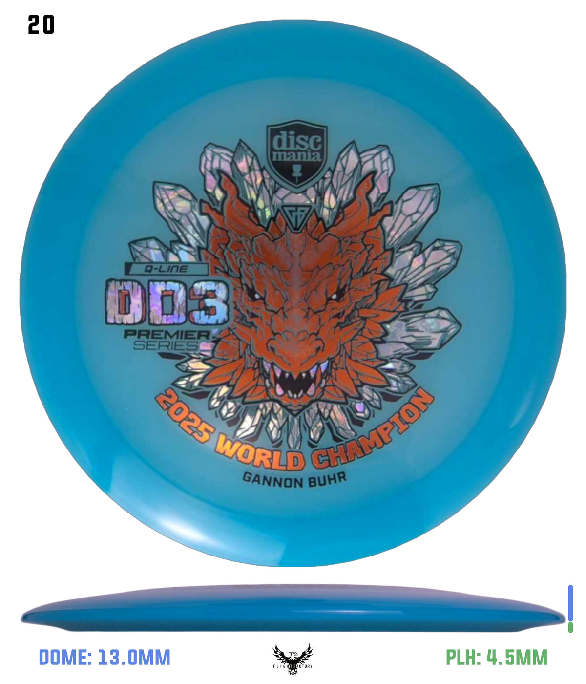 Discmania Gannon Buhr Premier Series Q-Line DD3 (2025 World Champion)
