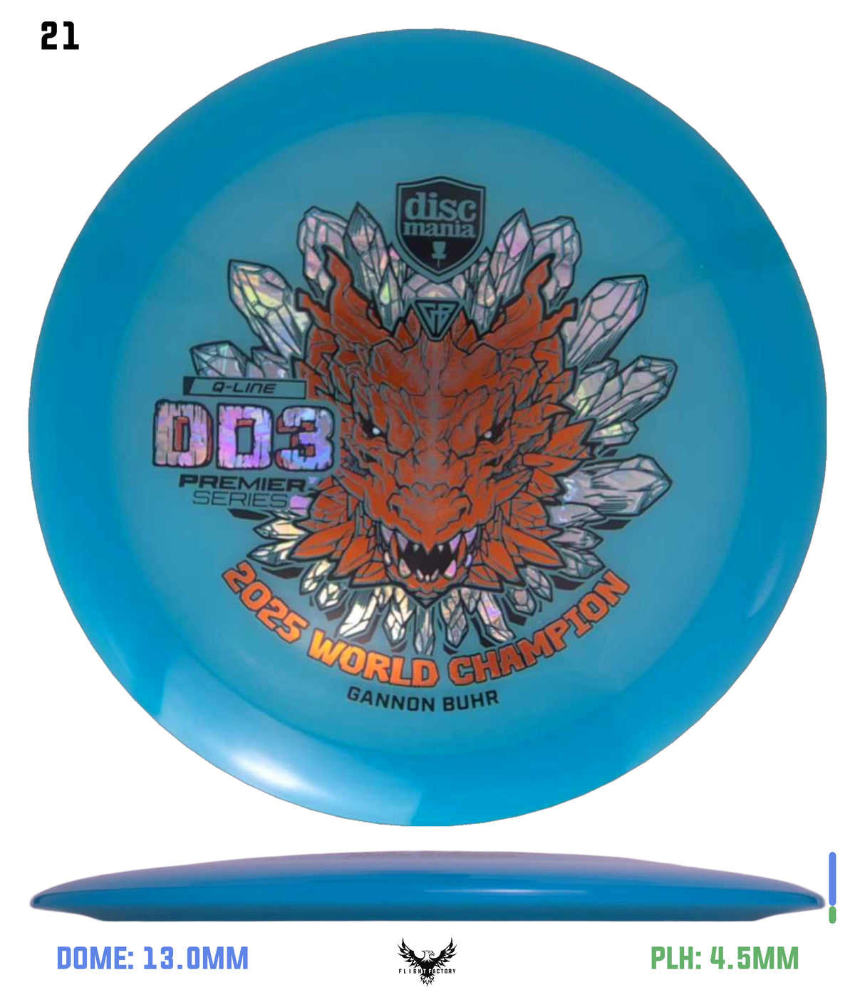 Discmania Gannon Buhr Premier Series Q-Line DD3 (2025 World Champion)